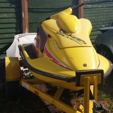 see-doo jet-ski and trailer