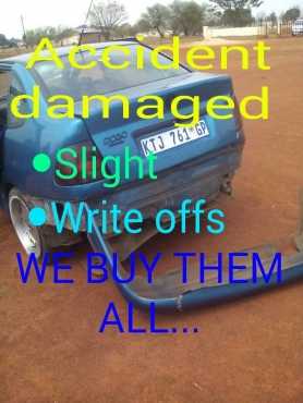 Sell me your accident damaged car.