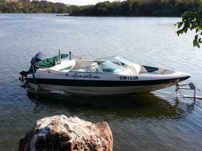 Sensation boat with 140HP Yamaha V4 motor for sale