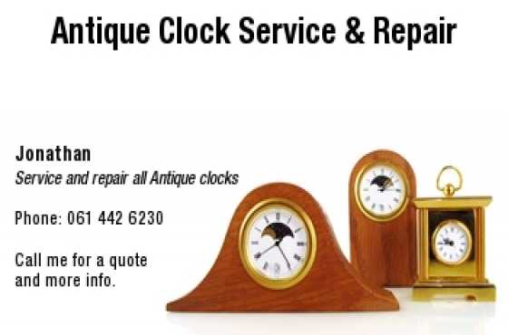 Service and repair antique and vintage clocks and gamophones.