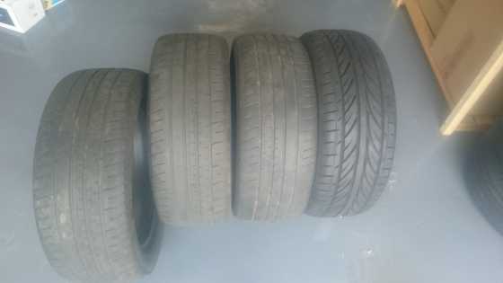 Set of Hankook Ventus tyres for sale