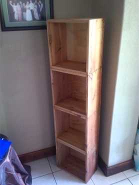 Shelving from crates