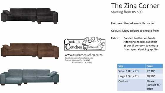 Showroom Open Today Custom couches We manufacture to your specs