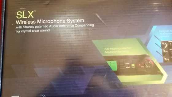 Shure SLX Wireless Microphone System - wireless receiver and handheld mic