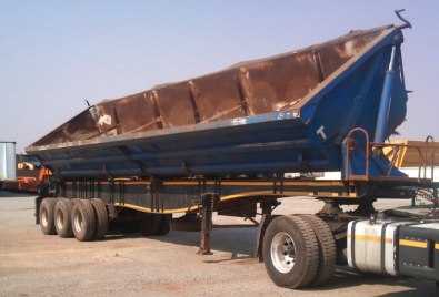 side tipper trailer to rent, 30ton