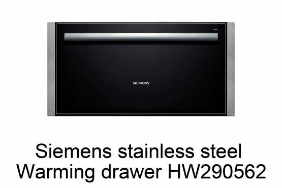 SIEMENS WARMING DRAWER 29cm. HW290562. NOT USED.