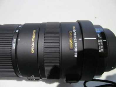 Sigma 150-500mm lens for Canon