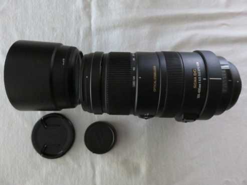 Sigma DG 120 to 400 mm lens for Nikon SLR