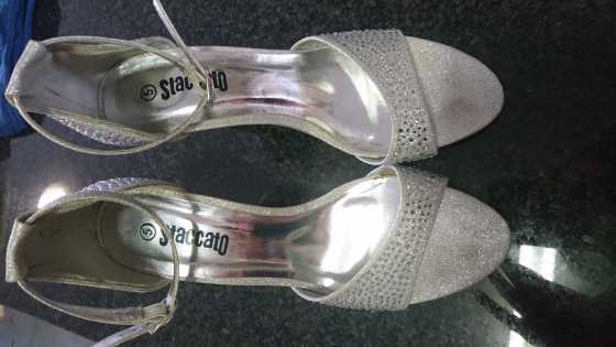 Silver High Heels