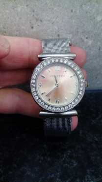 Silver Ladies watch with Diamant