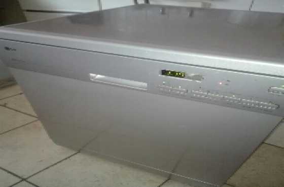Silver LG dishwasher