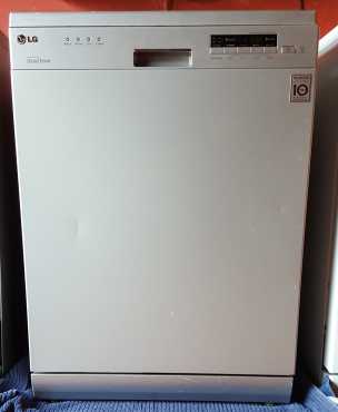 Silver LG dishwasher