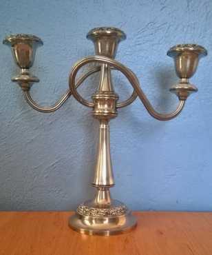 Silver Plated Candle holder. Made in England Patent no 122919586 Made by Ianthe