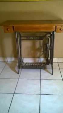 singer cast iron base table