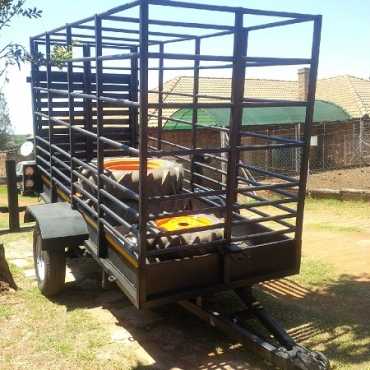 Single Axle Cattle Trailer