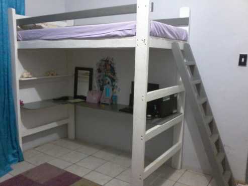 SINGLE BED WITH DESK