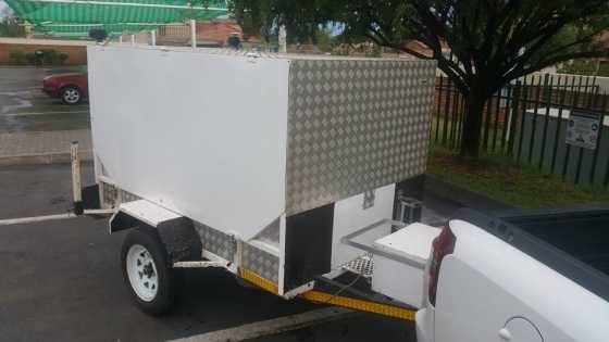 Single quad enclosed trailer for sale.