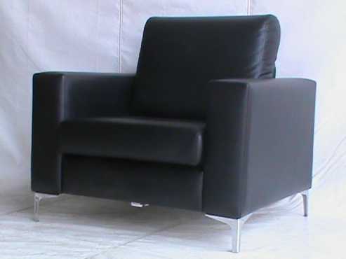 Single seater black couch