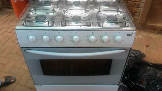 six plate gas stove with oven