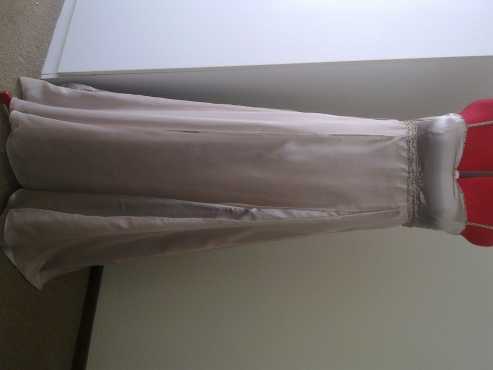 Size 34 satin with chiffon dress