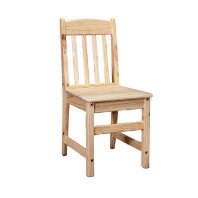 Slatted chair in raw pine