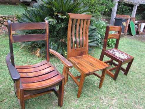 Sleeper wood chairs