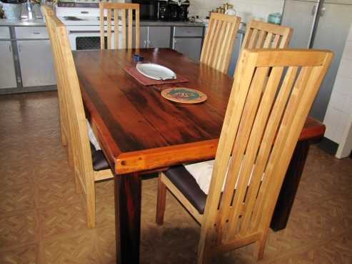 Sleeper wood dining room table