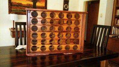 Sleeper wood wine rack