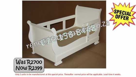 Sleigh Bed White