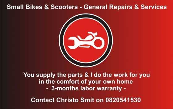 Small Bikes and Scooters Services and Repairs