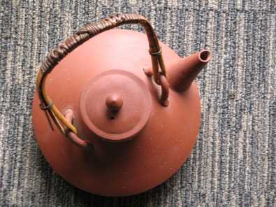 Small ceramic teapot