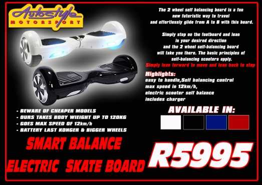 Smart Balance 10inch Wheels Electric Skate Board  The 2 wheel self balancing board is a fun new futu