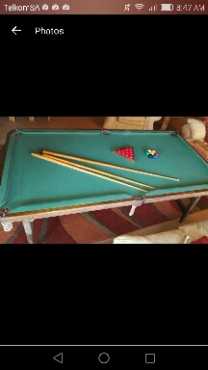 snooker table , wooden top