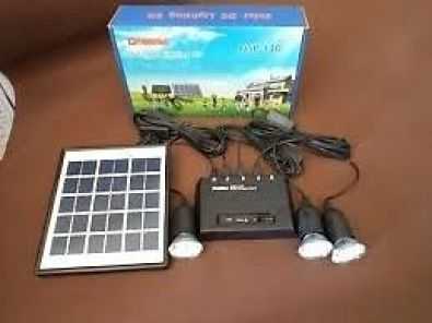 Solar powered lighting kit