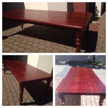 Solid mahogany dining table