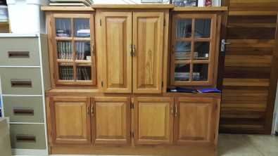 solid maple wall unit