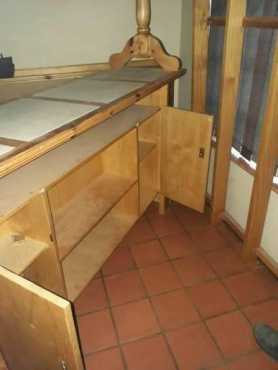 Solid Oak bar for sale