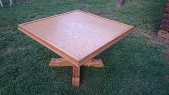 Solid oak coffee table