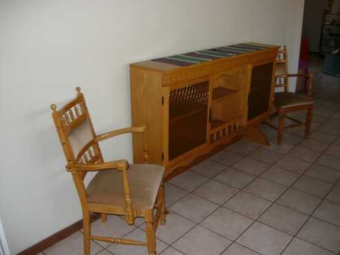 SOLID OAK DINING ROOM SET