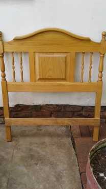 Solid Oak Single Bed Headboard