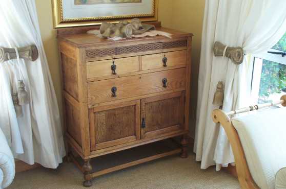 Solid Oak Tallboy for Sale