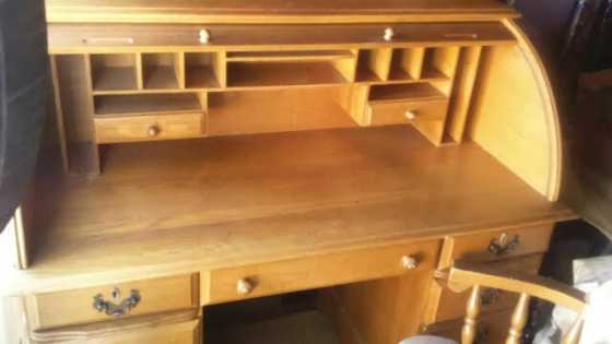 Solid Oak Writing Bureau