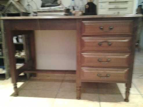 Solid Rosewood desk.