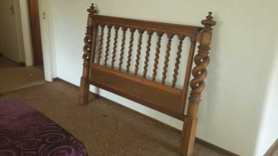 Solid Wood Antique Queen sized Headboard