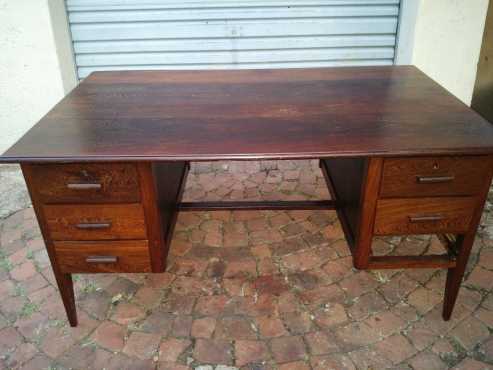 Solid wood desk