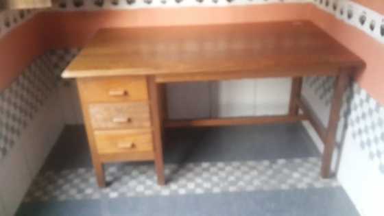 solid wood desk