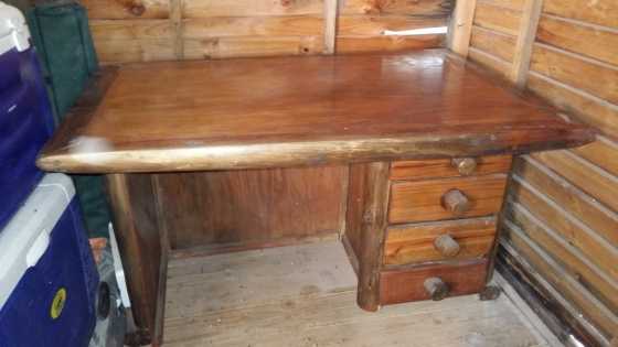 Solid wood study desk