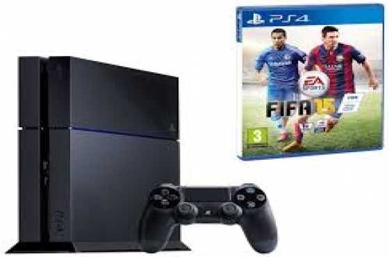 Sony PlayStation 4 Console 500GB (PS4)  1 x game (fifa Game) o81737261 7   o81432294 3