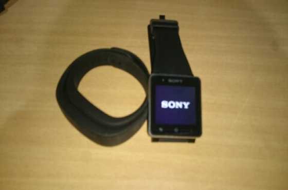 Sony SmartWatch 2 And Sony smartband SWR10