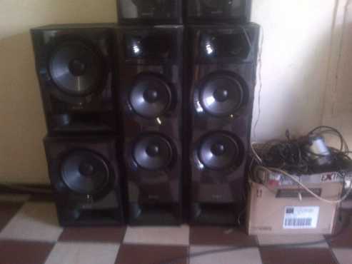 sony sound system 8 pieces